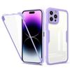 360 Degree Full Body Front Back Soft Case for iPhone 14 13 12 11 Pro Max X XR XS Max 8 7 Plus Shockproof Full Protection Double Clear TPU Cover