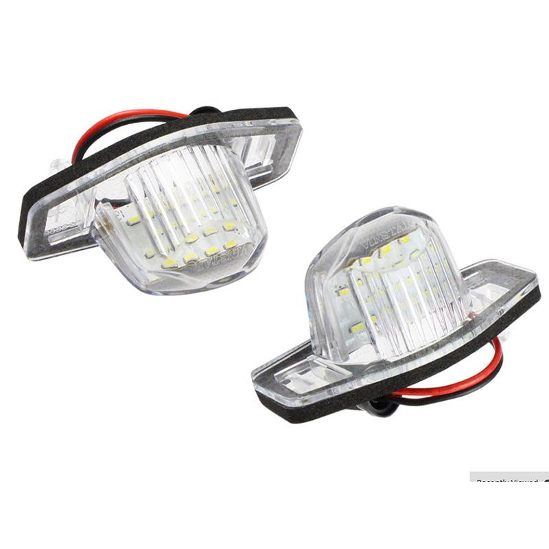 Φως LED Πινακίδας Αυτοκινήτου Λευκό Για Honda Crv Fit Odyssey Jazz Hrv Frv CR-V Stream 12V SMD 18 LED Φως Αριθμού