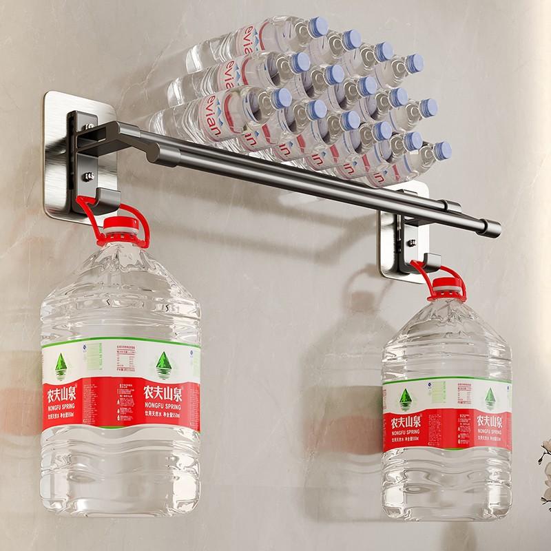 Wall Mounted Towel Holder Bathroom Towel Rack Without Drilling Space Aluminum Bathroom Organizers Self-Adhesive Towel Rail