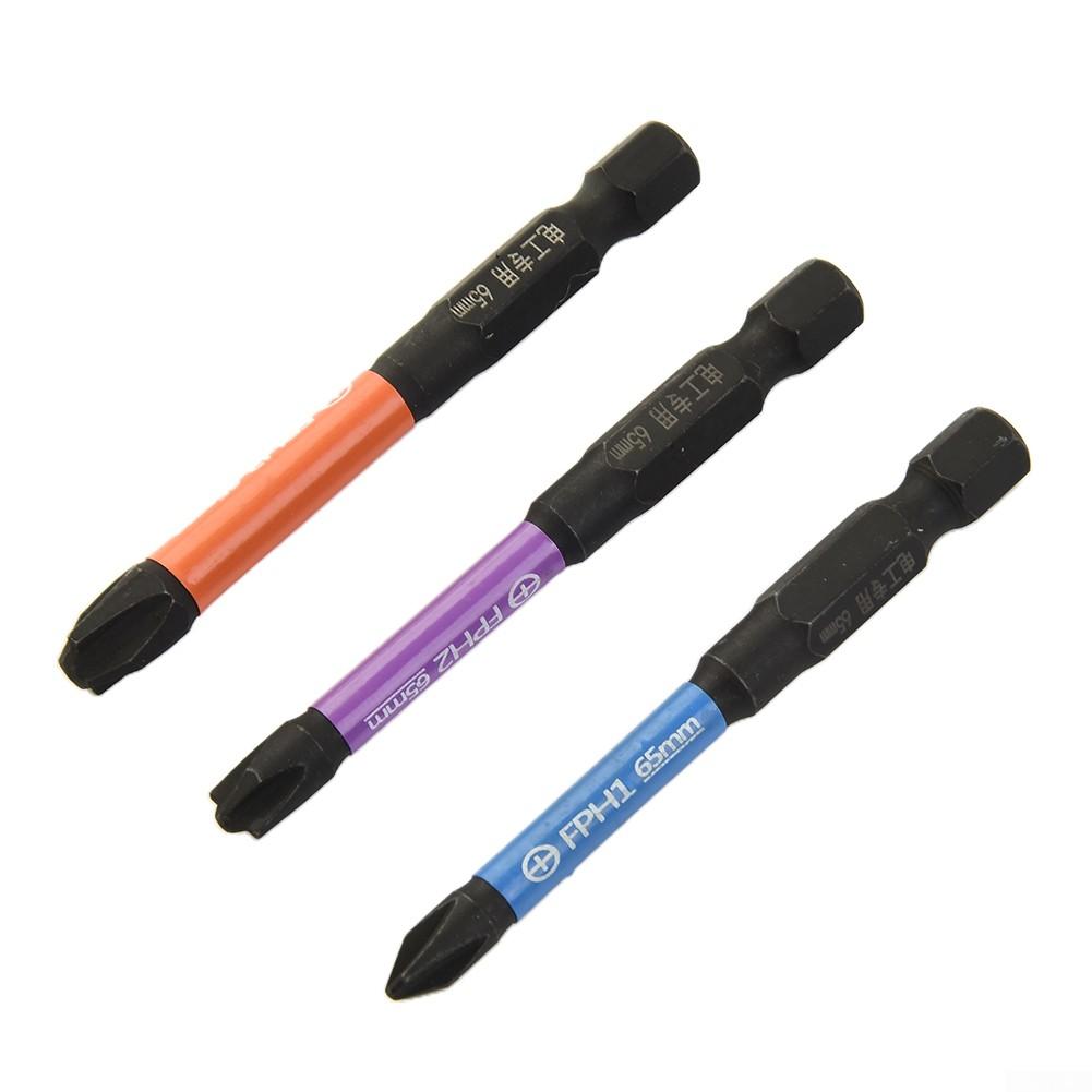 Rust Proof Screwdriver Bits 65mm 6pcs Alloy Steel FPH2