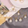 10 Pcs Pearl Knitting Stitch Markers Charms Pendant For Handmade Gift Knitting Tools Diy Findings