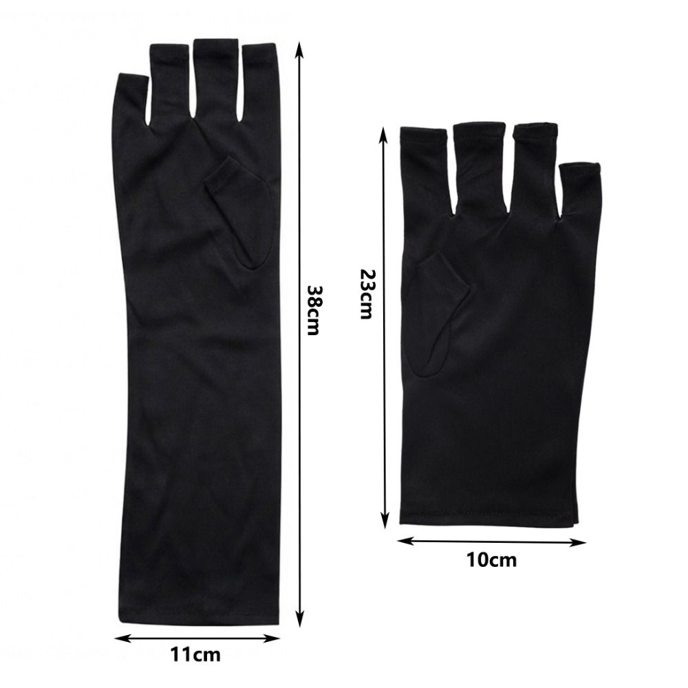 Half-finger Nail Painting Gloves Protect Finger Skin Nail Art Mittens Nail Tools