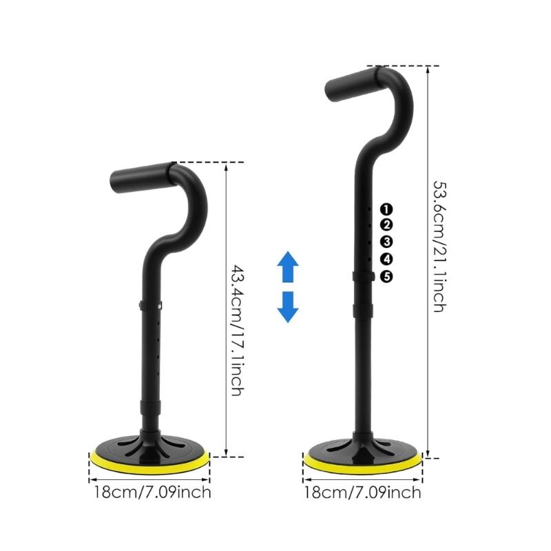 Heavy Duty Gardening Assist Tool 5 Stage Adjustable Stand Up Aid With Wide Stable Base And Convenient Hold