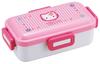 Skater Bento Single for Made In with Dishwasher and Microwave Sanrio Hello Kitty Kaohana Box, 530ml, Tier, Women, Japan, Leak-Resistant 4-Point Lock,