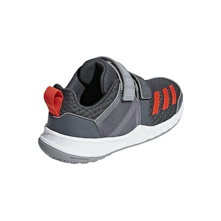 adidas Gym Sneakers Trendy Non-Slip Low-Top Running Shoes Kids Sneakers Gray Red White CM8605