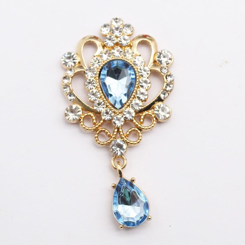 32*60MM Teardrop Acrylic Pendant Brooch for DIY Clothing and Headdress.