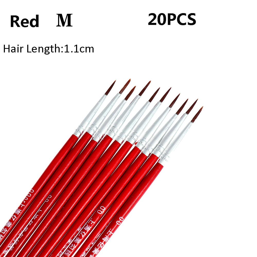 10/20pcs Thin Nylon Hand Painted Hook Line Pen Paint Painting Brush Drawing