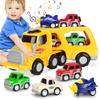 Autíčko miniaturní auto 2 3 4 5 6 let hračky kluci holky stavební vozidla sada se světly a zvuky dětské autíčko 2 3 roky hračka kluk