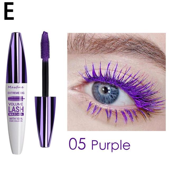 Mascara in fibra di seta 5D Mascara colore ciglia Impermeabile Rimel Mascara 3D Estensione ciglia Spessore allungamento Ciglia cosmetiche