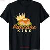 Pancake King Pancakes Maple Syrup Day T Shirt Vintage Washed Comfortable Soft Versatile Streetwear Fashion Slightly Breathable