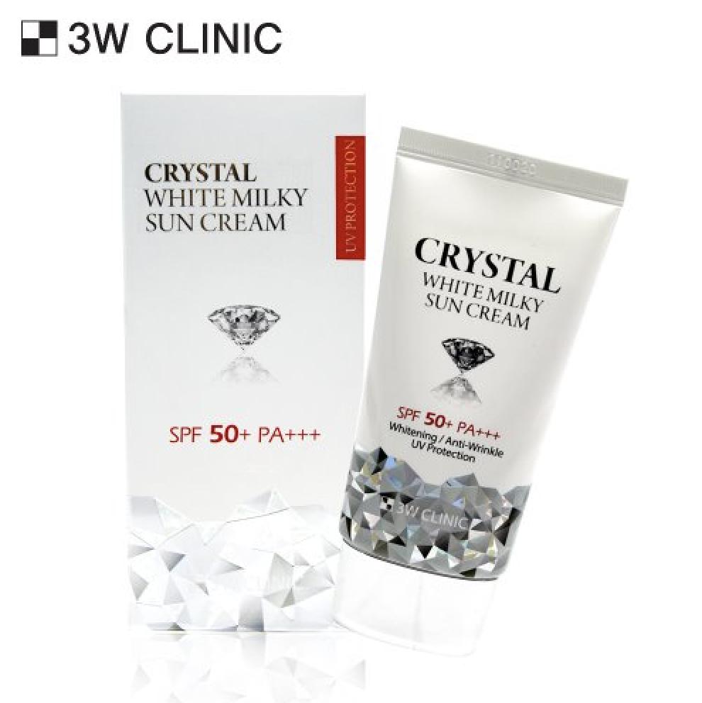 3w Clinic Creme Solar Leitoso Crystal White 50g (3 Opções)