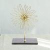 Acabado Metálico Forma de Flor Escultura Antigua Hecha a Mano Artículos de Exhibición Artefactos de Mesa para Decoración del Hogar Sala de Estar