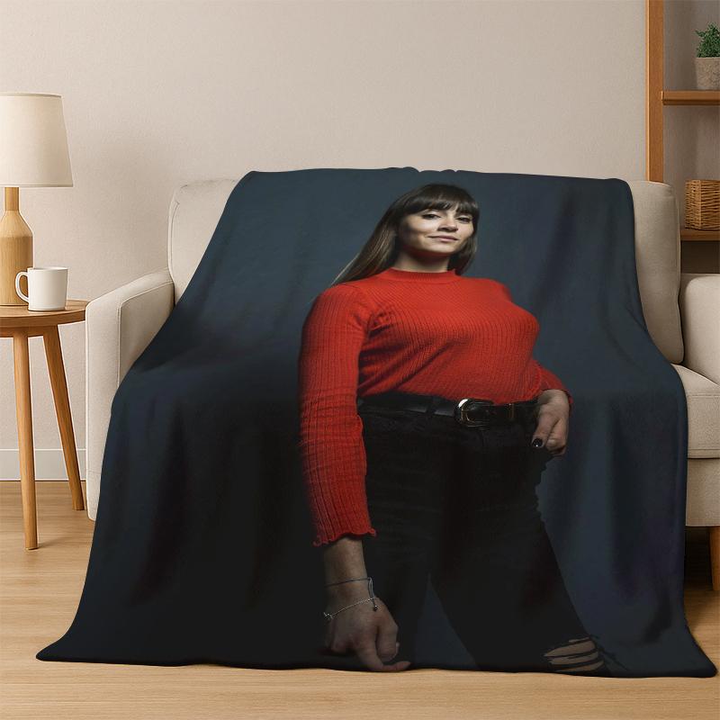 Cute Aitana Spanish Singer Flannel Blanket Soft Warm Blanket Throw Blanket for Bedroom Living Room Bed Travel Picnic Gift Kids