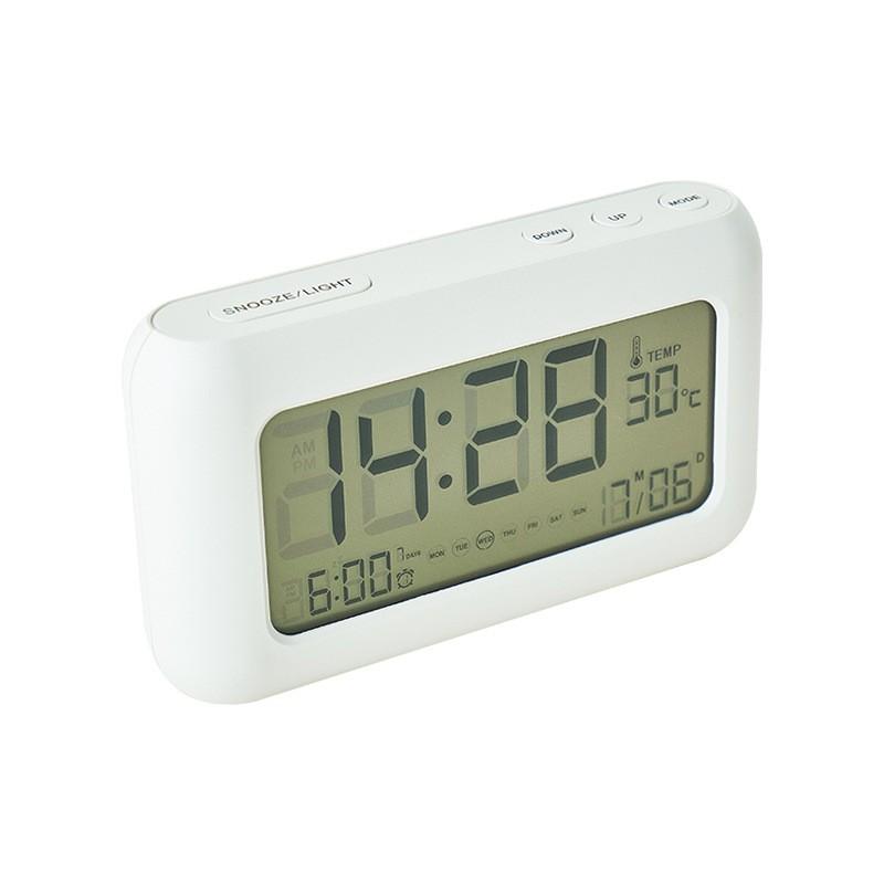 Charging Alarm Clock Simple Bedroom Bedside Electronic Clocks Digital LCD Multi-function Watch Snooze Backlight Table Clock
