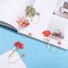 Stationery Retro Metal Hollow Tassel Pendant Brass Bookmark Painted Pagination Mark Book Clip
