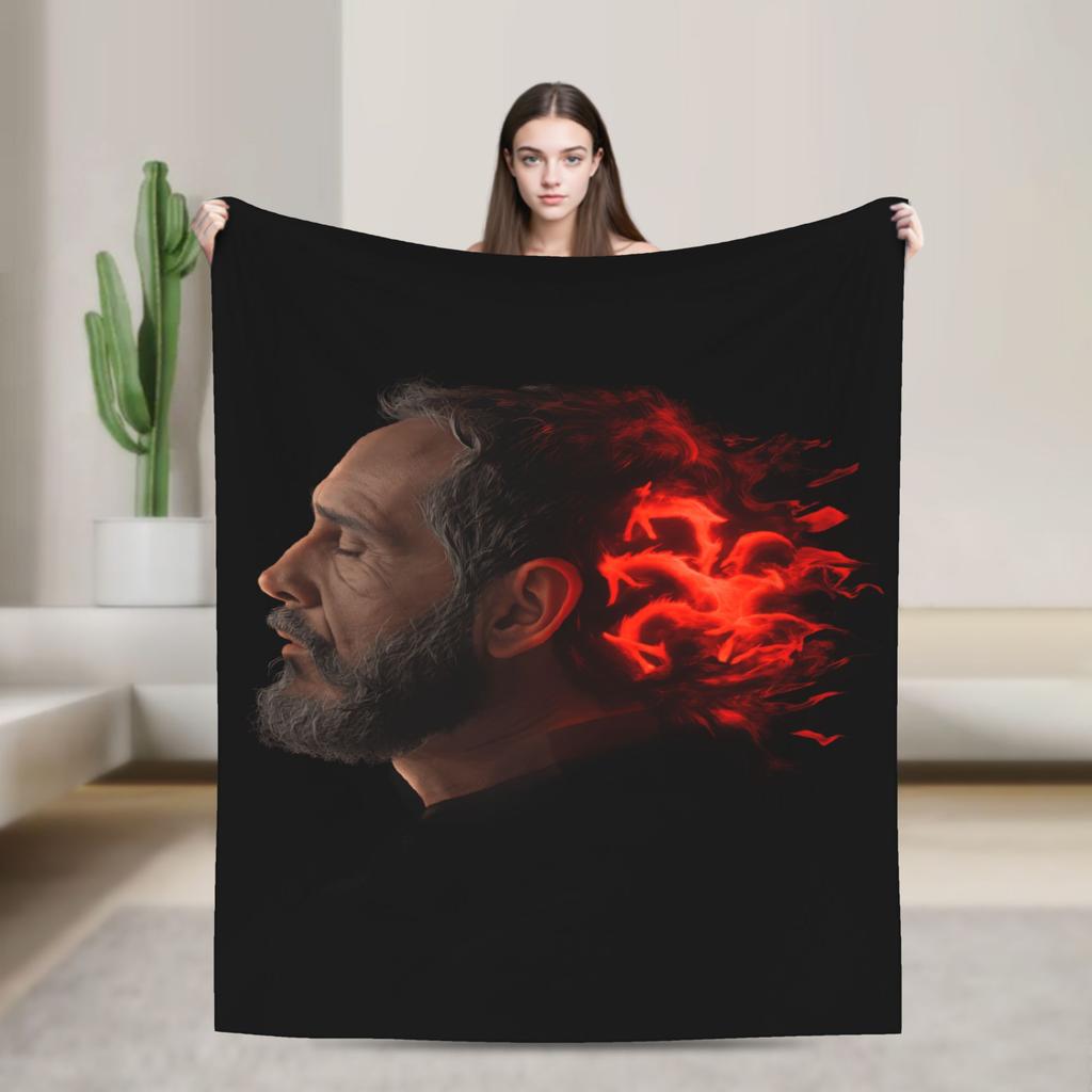 Baelor Targaryen Throw Blanket Warm Comfy Funny Blankets For Living Room Travel Car Flannel Bedspread Bed Cover