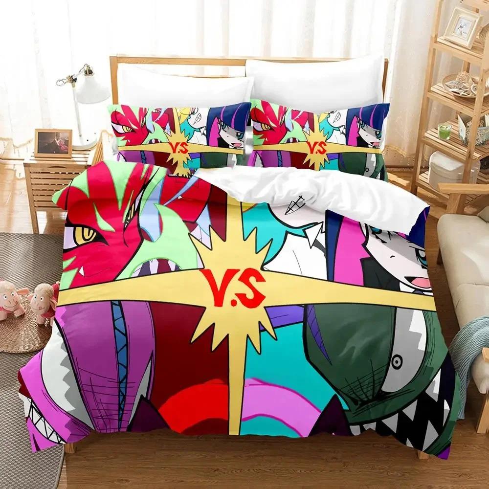 Anime Panty Stocking Garterbelt Bedding Set Twin Queen Size Duvet Cover Pillowcase for Boys Girls Kids Adult Home