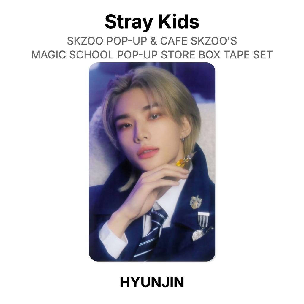Stray Kids SKZOO POP-UP & CAFÉ L'ÉCOLE MAGIQUE DE SKZOO BOÎTE DE RUBAN ADHÉSIF SET Carte Photo Officielle