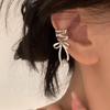 Women's Bow Ribbon Ear Cuff: Versatile Cold Style Jewelry, Ideal Christmas Gift
