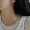 Oar Rough Flower Earrings