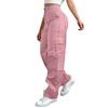 Women’s Casual Cargo Pants Loose Fit High Waist Straight Leg Multi Pocket Trousers for Daily Wear Work Travel Outdoor Activities