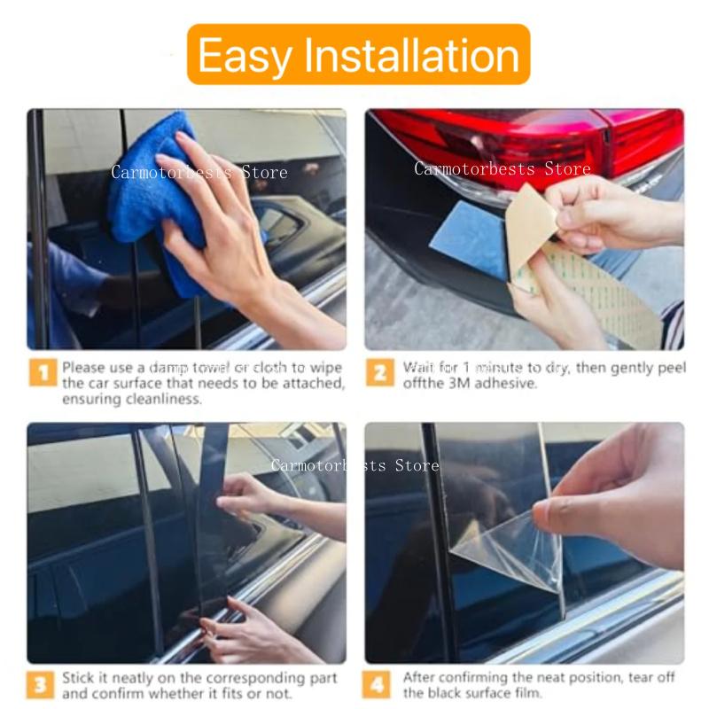 8Pcs Glossy Black Pillar Posts Fit For Mazda 6 GH1 Liftback 2009 2010 2011 2012 2013 Window Trim Door Side Cover Silver Carbon