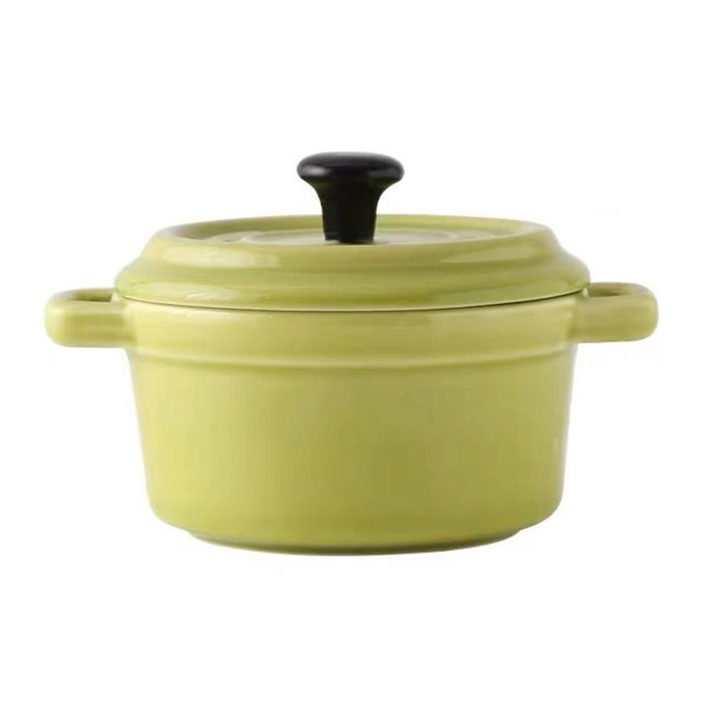Anti-scalding Ceramic Breakfast Bowl 200ml Hanging Ears Steamed Egg Bowl Reusable Dustproof Creme Brulee Bowl Salt/Sugar