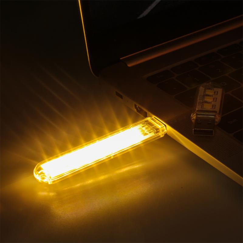 2Pcs USB LED Book Lights 8/24Beads SMD 5630 5730 Bulb 5V Power Input White 5000-6500K Warm White 3000-3500K