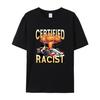 Certified Racist Short-sleeved T-shirts for Men and Women Summer Cotton Vintage Racing Driver Clothing Couple Style