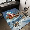 1pc Santa Claus, Reindeer Sleigh Carpet Office Rug Outdoor Mat Home Decor Area Carpet Festival Gift