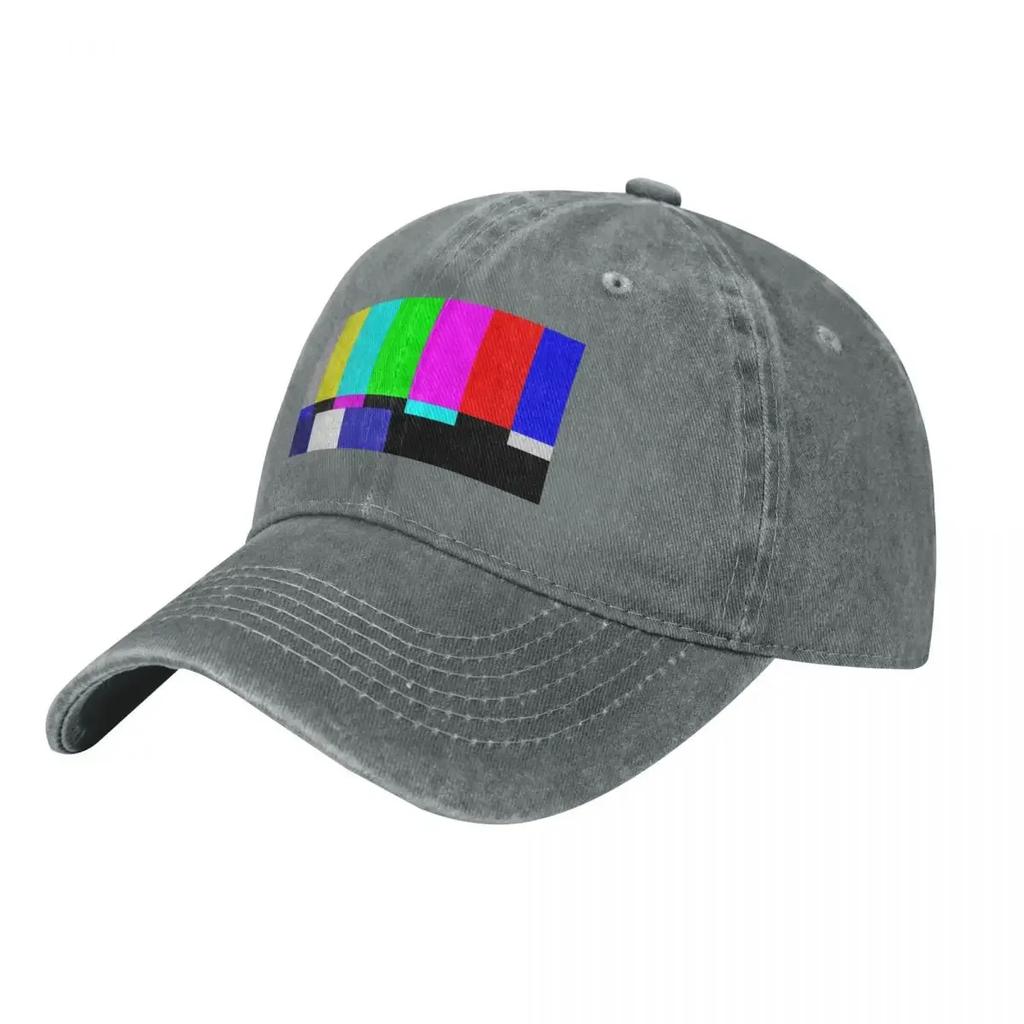 Testing Television TV Test Pattern Tube Tele Please Stand By Baseball Cap fishing hat Luxury Hat Hat Unisex Golf Wear Unisex Womens