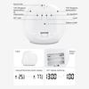 Digital Alarm Clock with Colorful Light Temperature Detect Snooze Function Battery Operated Multifunctional Alarm Clock
