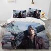 D-Devil May Cry DMC Jeu Gamer Ensemble de Literie Couette,Housse de Couette Ensemble de Lit Housse de Couette Taie d'Oreiller,Ensemble de Literie Taille King Queen Enfants