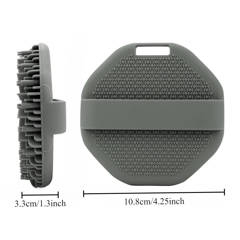 Xiaomi 1PC Polygonal Silicone Bath Brush Deep Exfoliation and Rubbing Massage Brush Silicone Body Scrubber Bathroom Bathing Tool