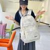 Schoolbag College Wind Dark Pattern Printed Backpack Junior High School College Student Male and Female School Bag Large Capacity Versatile Backpack
