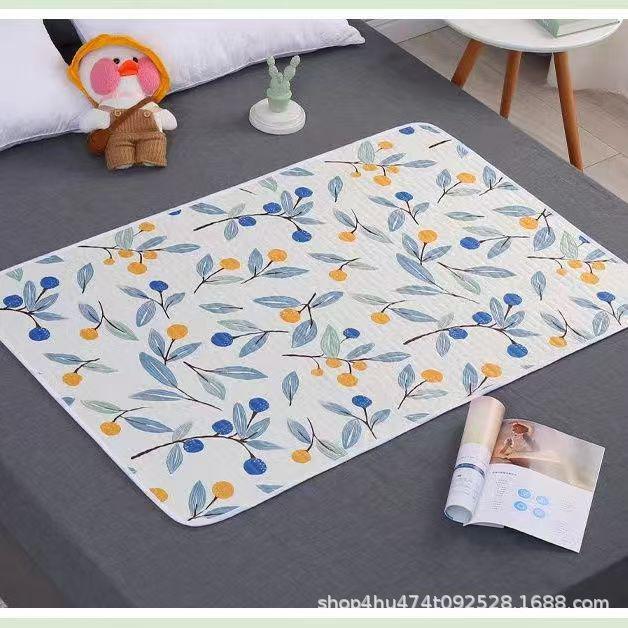 Leak-Proof, Washable Incontinence and Menstrual Bed Pad for Elderly, Large Size, Non-Slip Design.