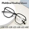 Neutral New Fashion Progressive Multifocal Presbyopia Glasses Hd Anti-Blue Light Far And Near Dual-Use Presbyopia Glasses +4.0