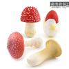 Realistisches Pilzset mit essbaren Shiitake-, Enoki-, Matsutake-Pilzen, giftigen Schirmpilzen, dekorativen Modellen, ideal für die Heimpräsentation