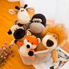 25cm Stuffed Lifelike Lion Tiger Elephant Monkey Leopard Giraffe Raccoon Doll Simulation Forest Animals Plush Toys for Kids Gift