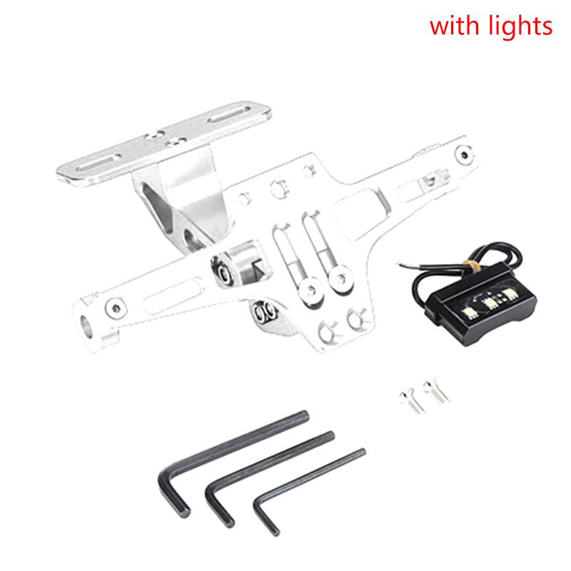 Suport de montare a plăcuței de înmatriculare din spate a motocicletei modificată din aluminiu CNC reglabil MSX