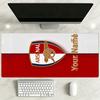 Arsenal F.c. Customizable Name Mouse Pad Keyboard Mat Desktop Mouse Pad Non-Slip Rubber Bottom Office Desk Accessory