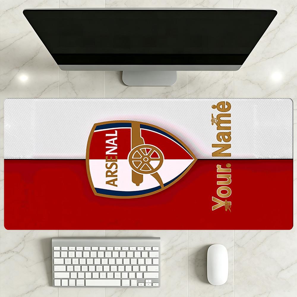 Arsenal F.c. Customizable Name Mouse Pad Keyboard Mat Desktop Mouse Pad Non-Slip Rubber Bottom Office Desk Accessory