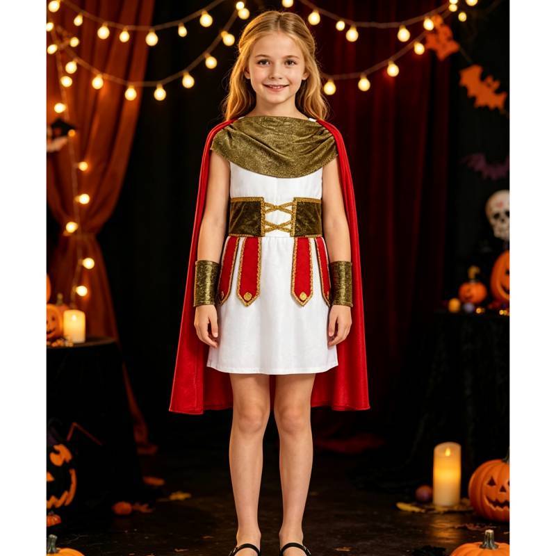 Spielthema Römischer Krieger Kostüm Für Mädchen Cosplay Party Auftritt