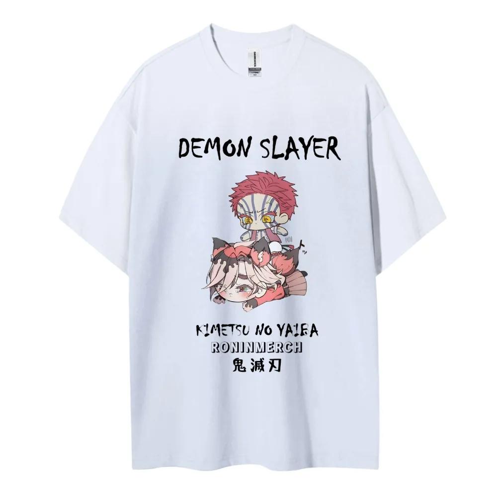 Demon Slayer Printed Short Sleeve Casual Summer Wear Mens Comfortable Clothing Mens Clothing Short Sleeve Half Sleeve Top