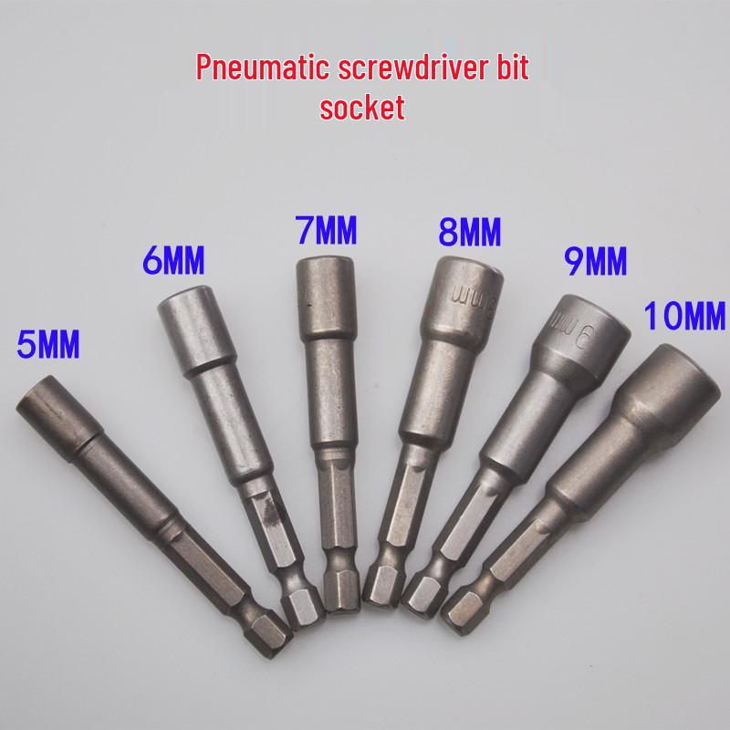 Magnetic Hardened S2 Hex Torx Socket with Phillips Bit, 50mm Pneumatic Electric Screwdriver Bit