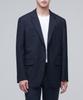 Relaxed Basic Wool Blazer [Navy]