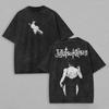 Japanischer Anime Jujutsu Kaisen Grafik T-Shirt Vintage Gewaschen Übergroßes T-Shirt Herren Damen Kleidung Baumwolle Kurzarm