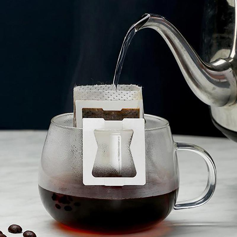 50Pcs Disposable Coffee Fliter Bags Portable Hanging Ear Style Coffee Filters
