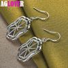925 Sterling Silver Geometric Drop Earrings Jewelry