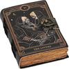 Handmade Book of Spells Of Shadows Leather Journal Deckle Edge Paper Grimoire Printed The Lovers Tarot Spiral Gothic Notebook Vintage Leather Daily